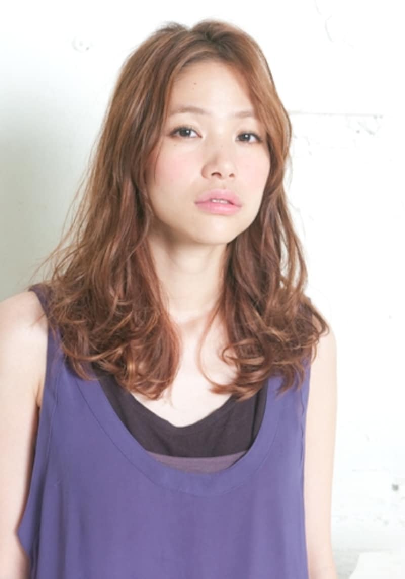 ルーズなミディアムパーマ