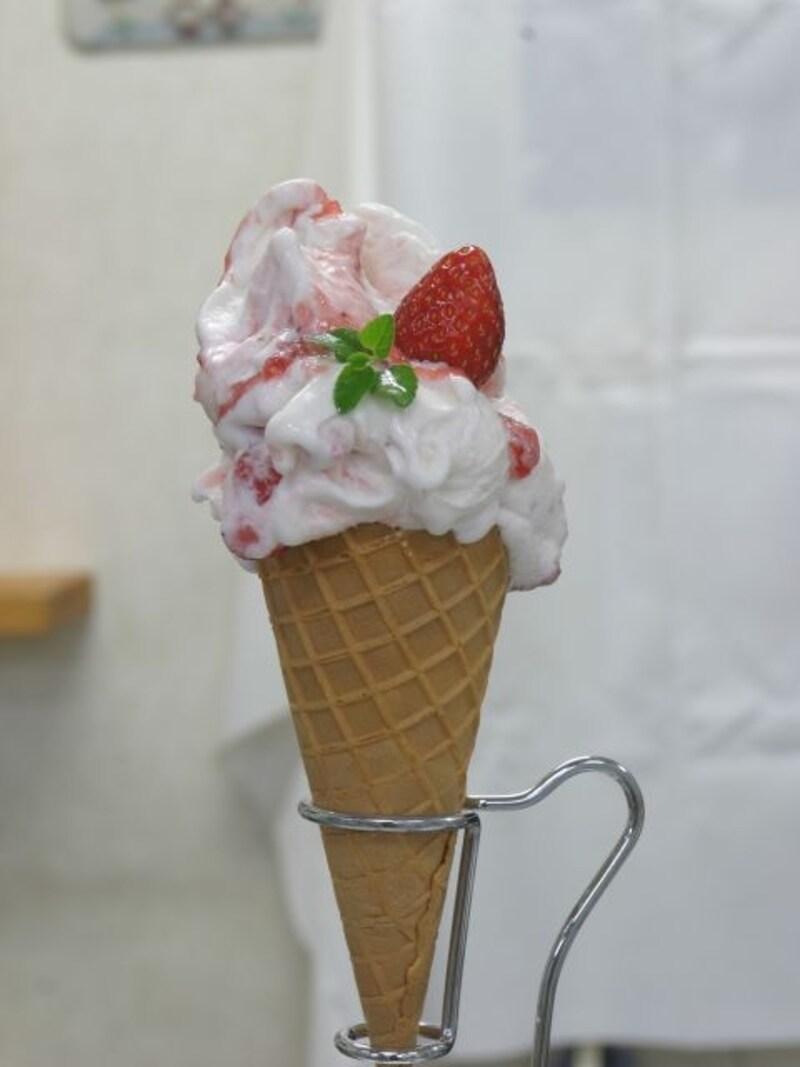 「とちまるショップ」の「芳醇とちおとめジェラート」