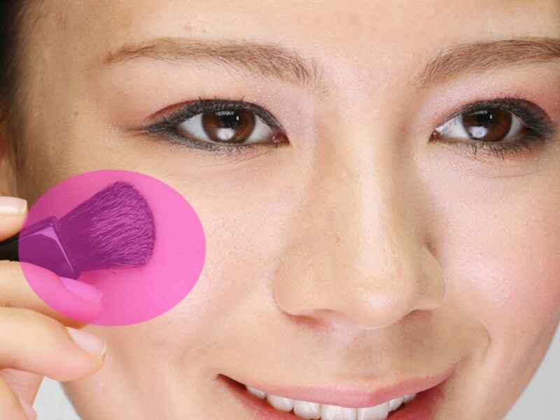 にっこり笑って塗る