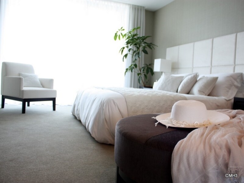 「アークヒルズ仙石山レジデンス」マスターベッドルーム（モデルルーム）