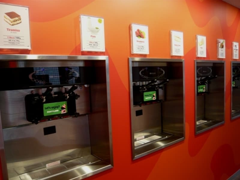 店内のフリーザー