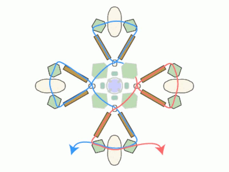 チャーム付きクロスペンダント