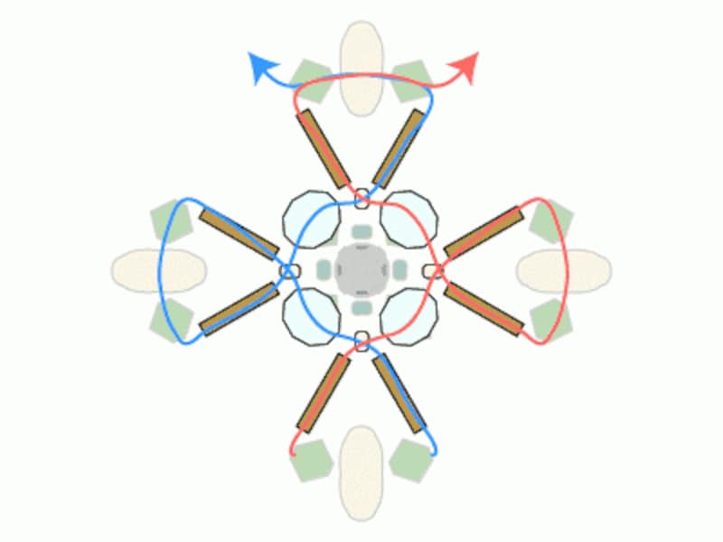 チャーム付きクロスペンダント