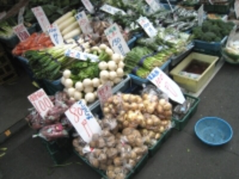 八百屋の店頭