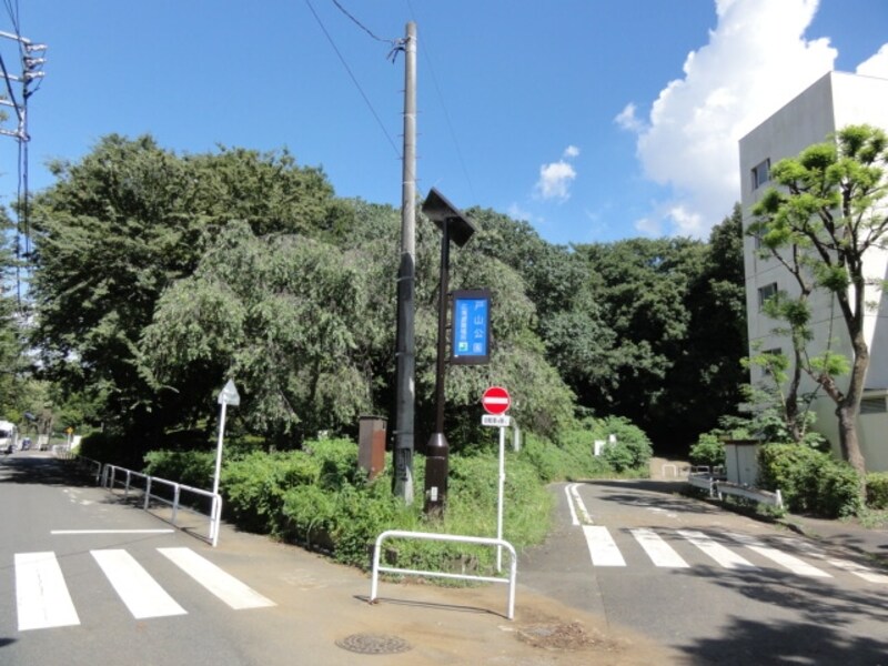 左側が早稲田方面で右が箱根山方面だ。