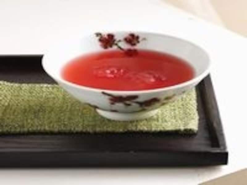 たくさんあるお茶メニューの中でも、特に人気なのが五味子茶。甘酸っぱい味でリフレッシュ!(C)Teastory of Beautiful Tea Museum