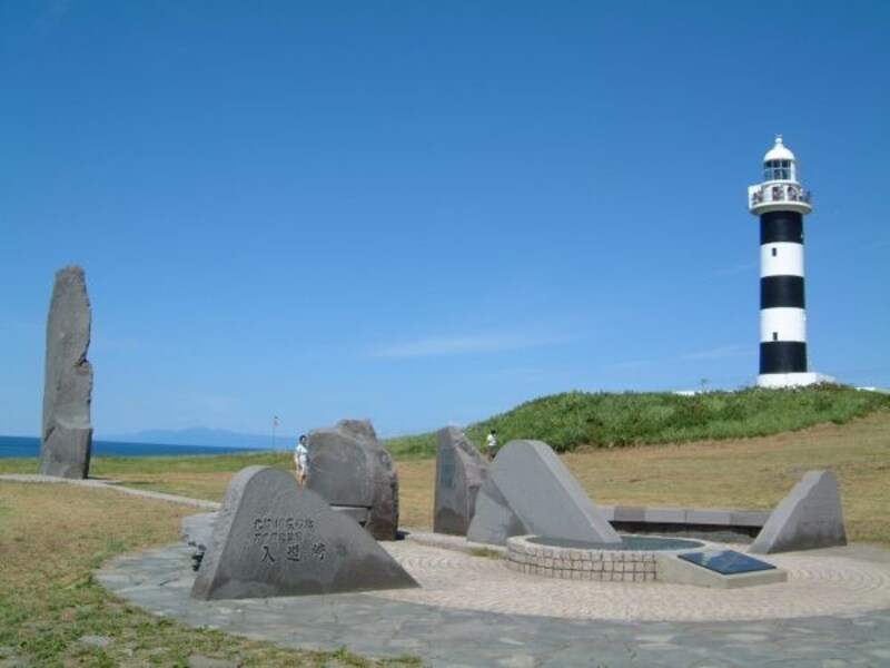 入道崎/北緯40度のモニュメント(1)