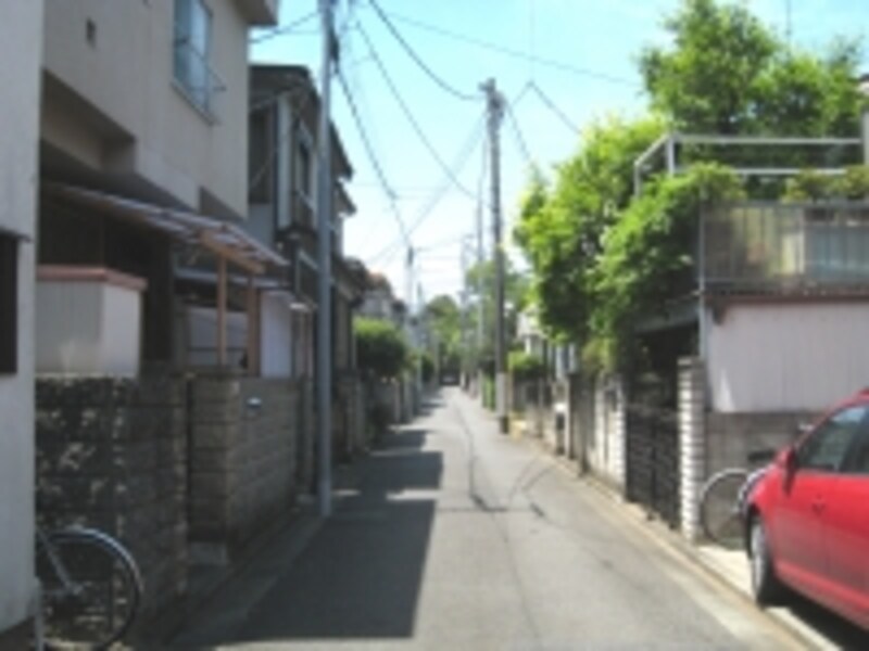 緑の多い住宅街