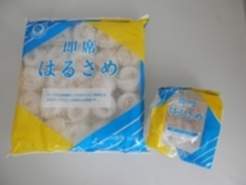 業務スーパーらしく大きなサイズと一般サイズもあるはるさめ