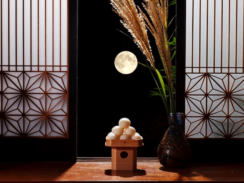 お月様から見えるところにお供えしましょう