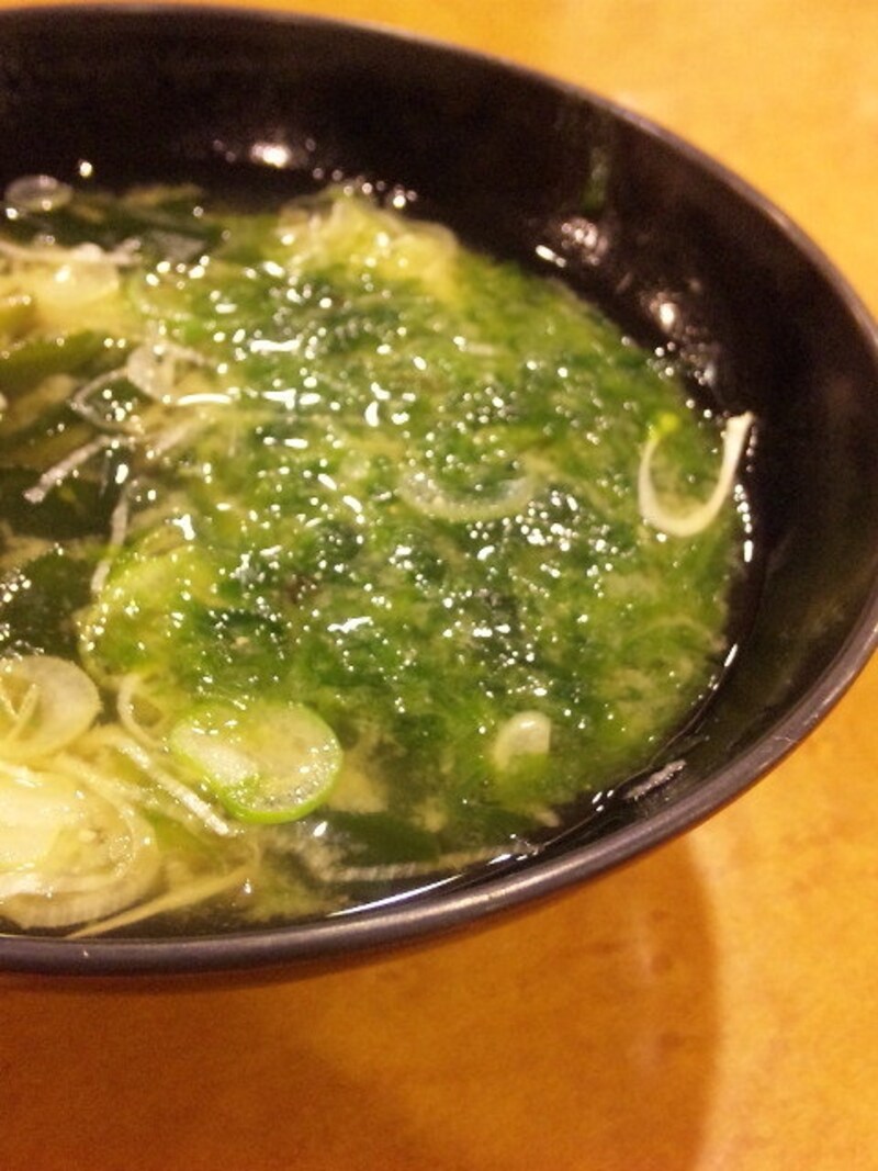 青のりの味噌汁