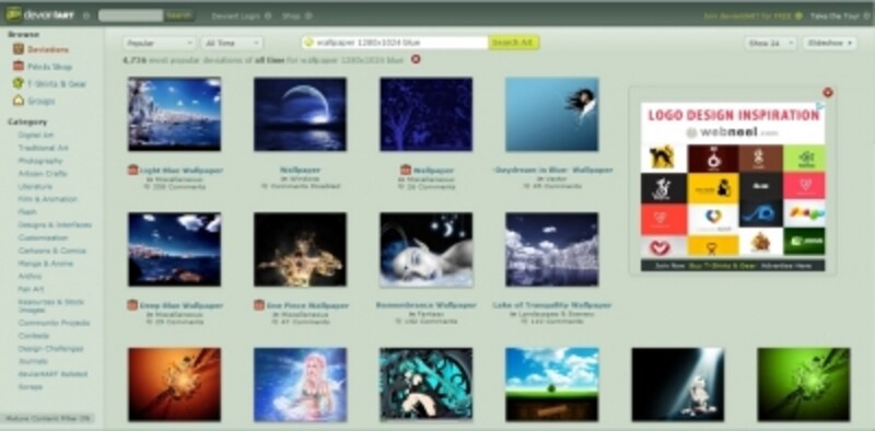 ハイクオリティな壁紙配布サイト Deviantart Web素材 All About