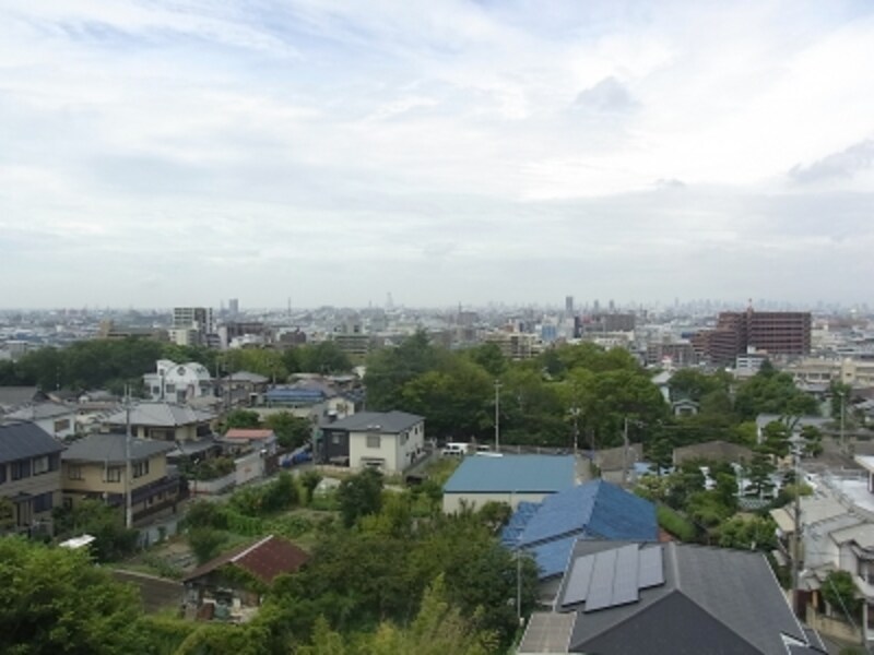 石切神社、眺望、大阪望む