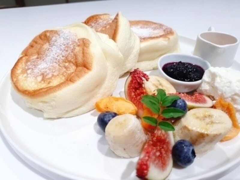 イニスフリーグリーンカフェのふわふわパンケーキ