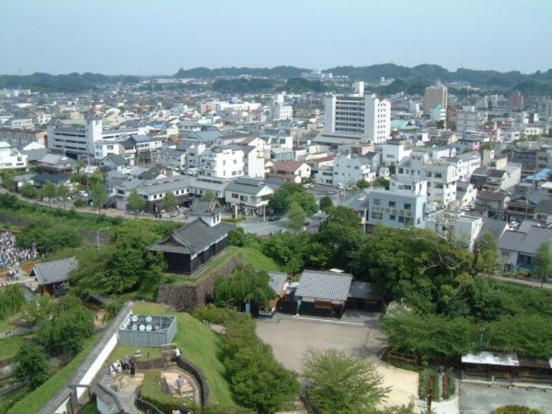 掛川城天守閣からの眺め