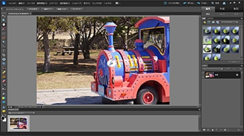 Photoshop Elements 10のメインだった「標準写真編集」モード。