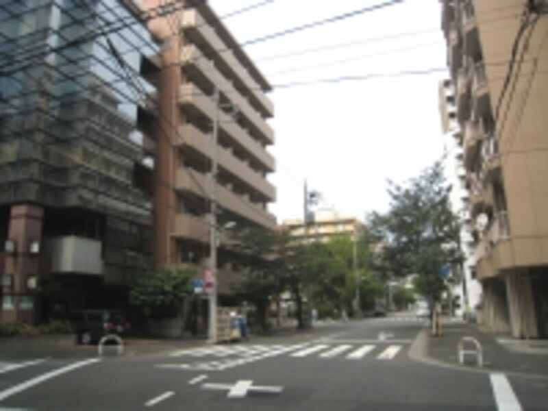 マンション中心の住宅街