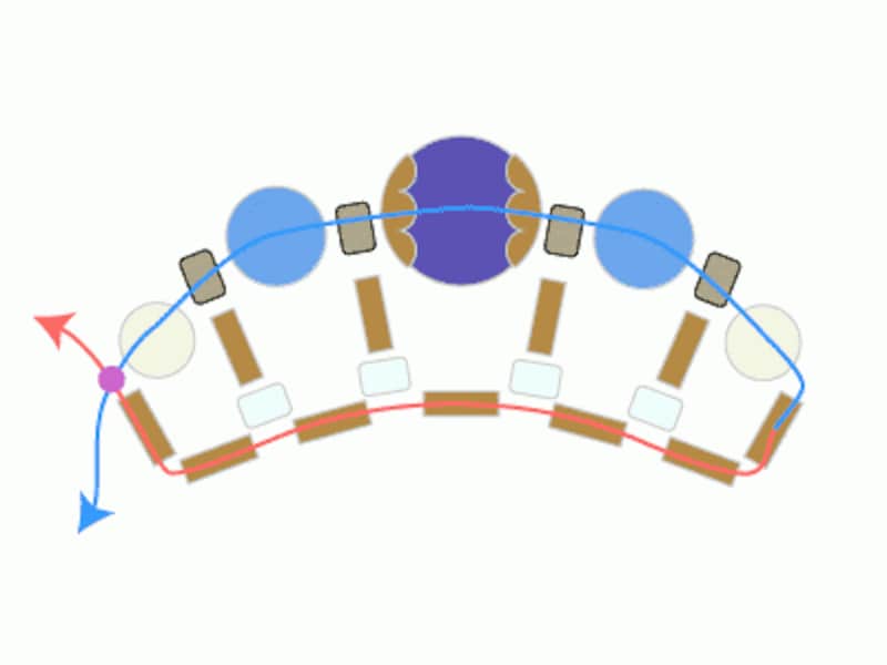 天然石ビーズの立爪風リング