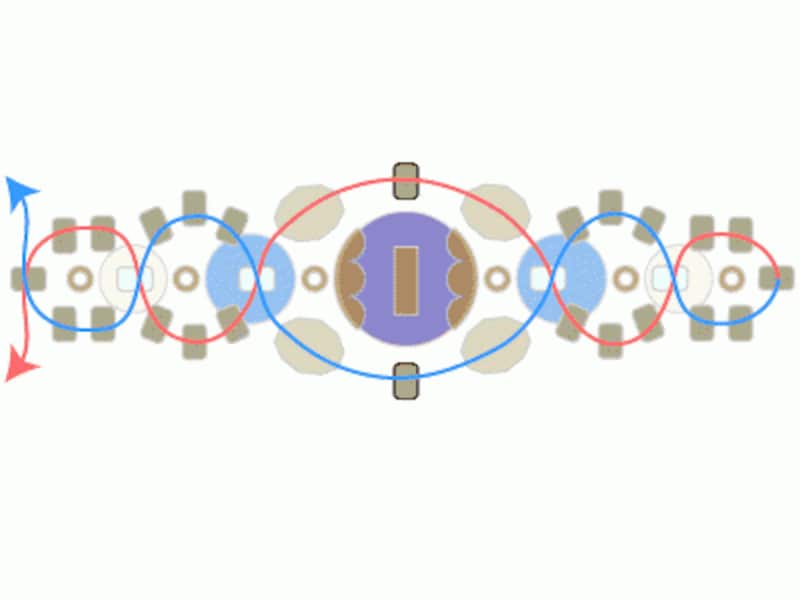 天然石ビーズの立爪風リング