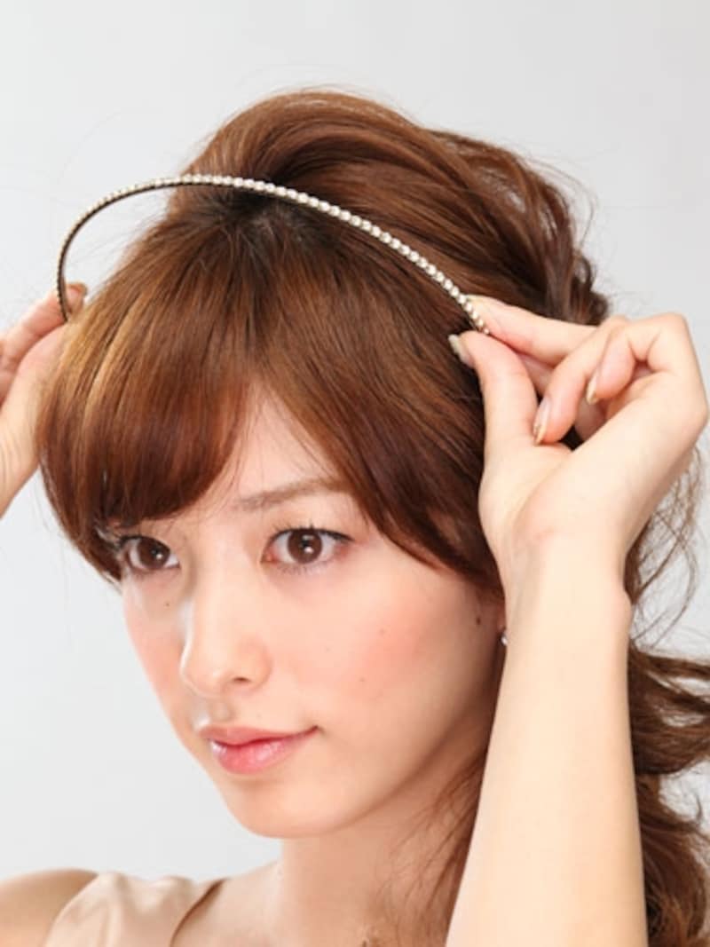 前髪もつぶさないように注意