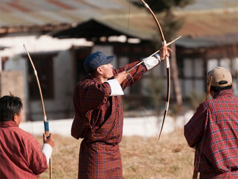 アーチェリーはブータンの国技。