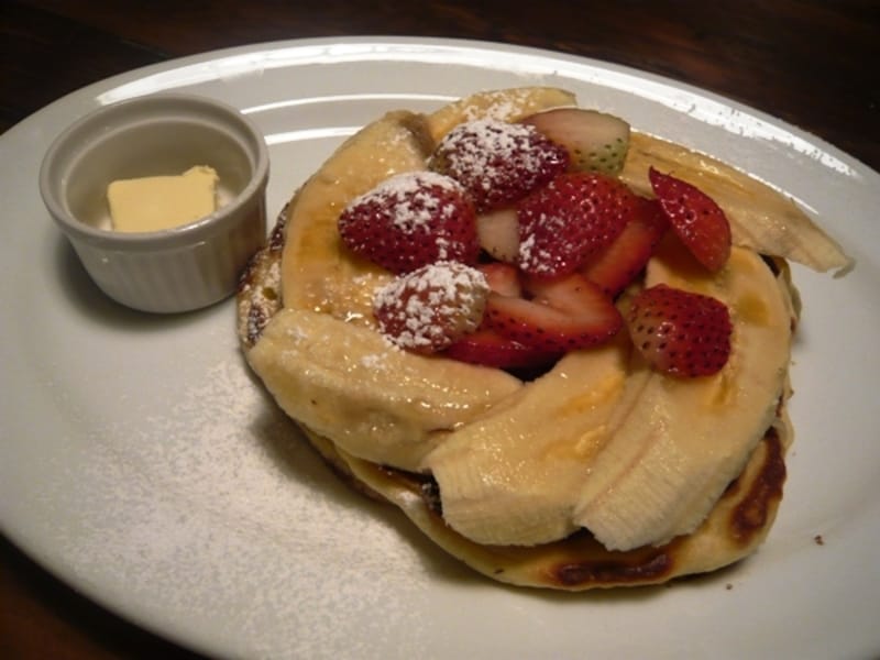 甘すぎないパンケーキ
