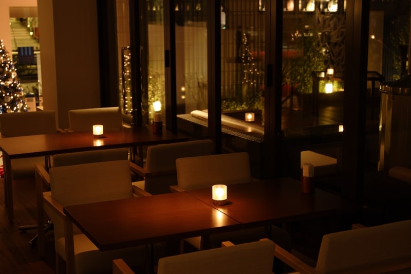 ゆったりした店内