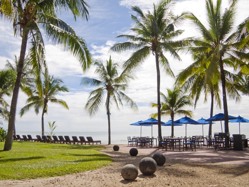 静かなプライベートビーチ