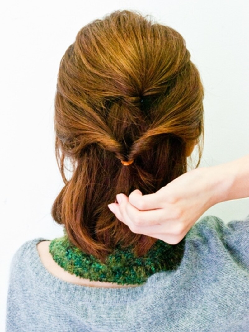 結び目の上にねじりができる