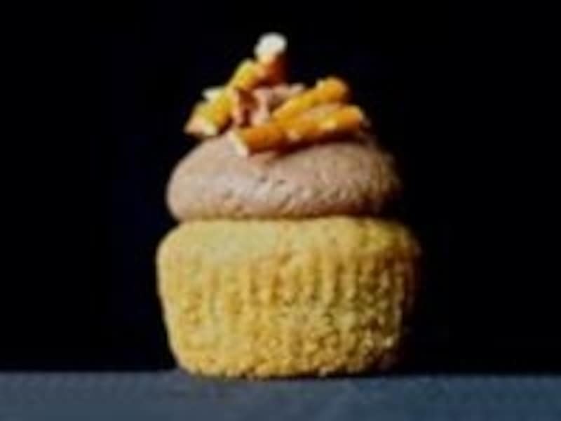 ビールとプレッツェッルのカップケーキ？