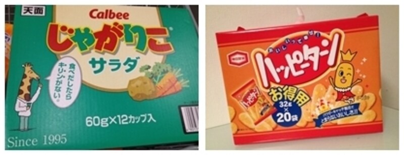 小分けされている菓子類はシェアにおすすめ