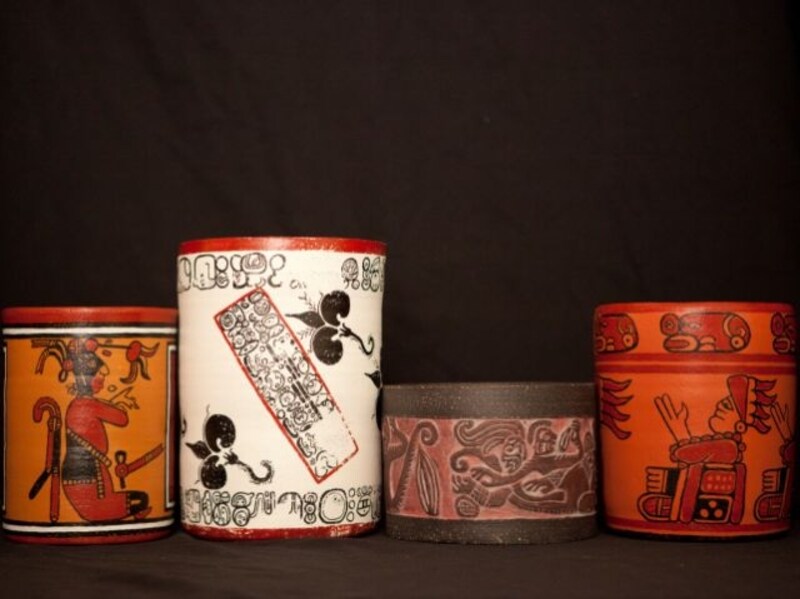 マヤ文明で使用されていたチョコレート容器(複製) @The Field Museum, Replicas, Photographer Amelia Larsen