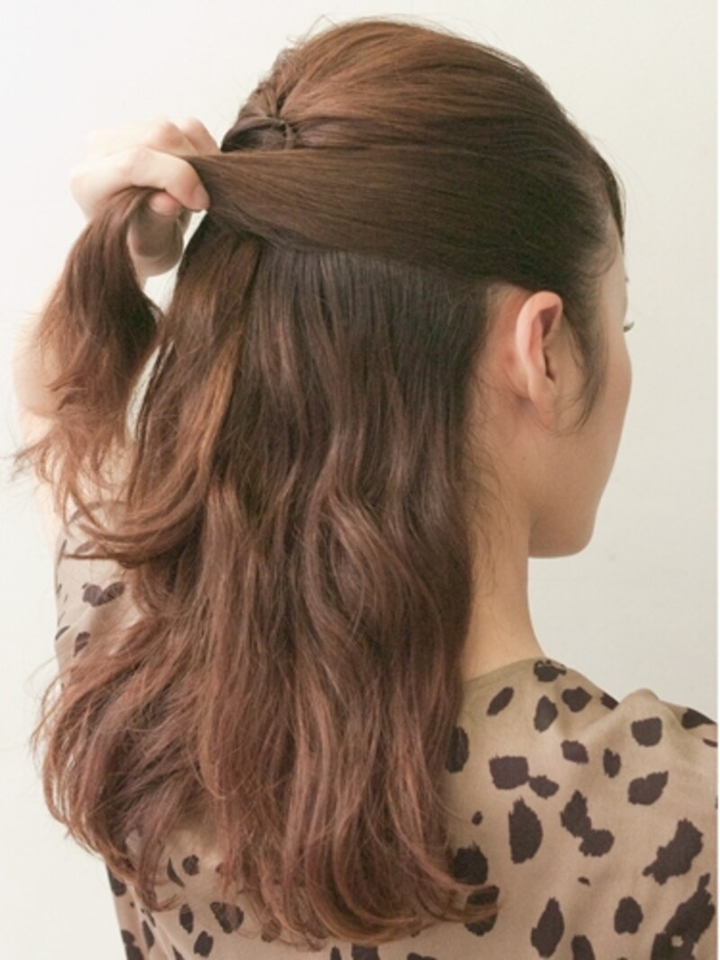 コームを使うとよりタイトにまとまる