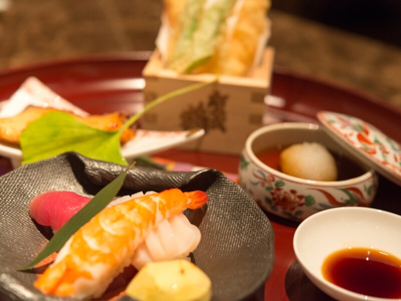 子供用に特別に用意してもらったミニ会席。 料金など要相談。