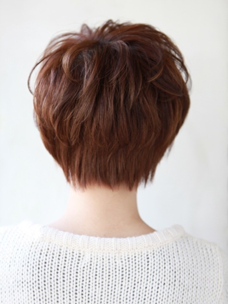 小顔×ナチュラルマッシュショート