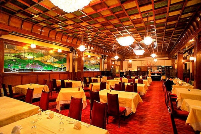 万平ホテルのメインダイニングルーム