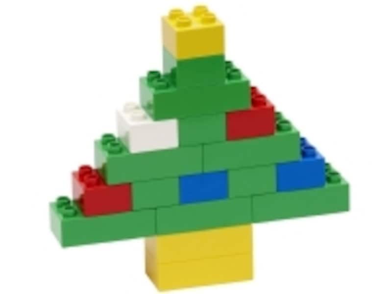 基本のブロックでクリスマスツリー