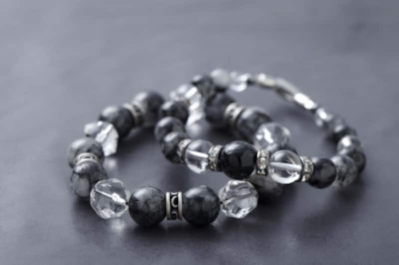 ブラックトルマリン入り水晶