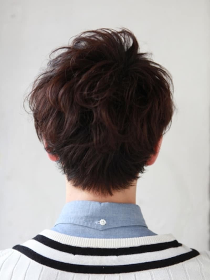 ツーブロック×前髪流し