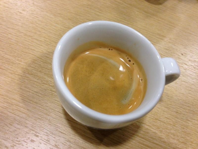 きめ細かくキレイなクレマができたエスプレッソ