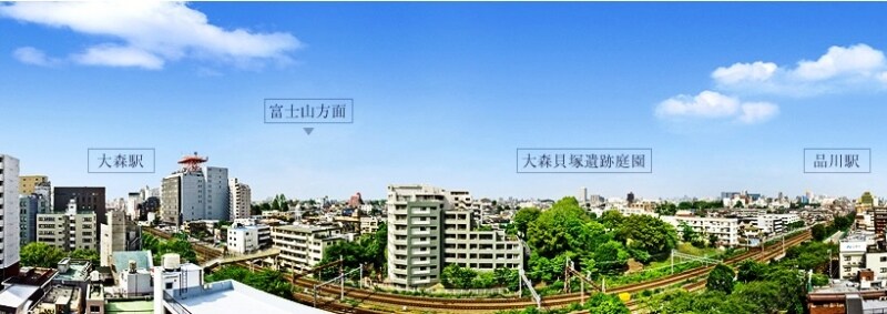 明るく開放的な眺望が広がる　※現地（10階相当）より平成24年10月撮影したもので、実際の住戸からの眺望ではありません