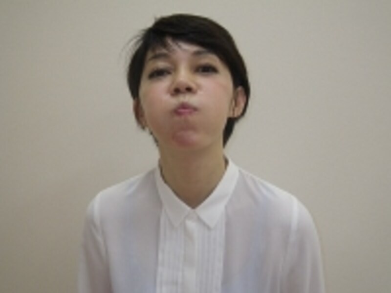 ぷーっと膨らませて！