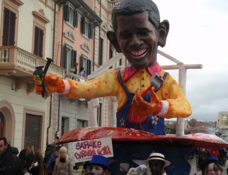 アメリカ大統領も山車のモチーフに！