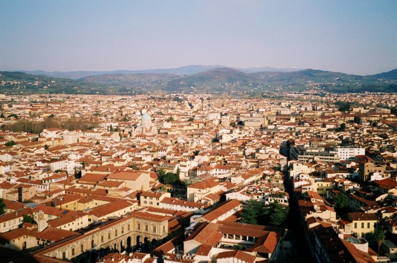 ドゥオモから望むフィレンツェの街並み
