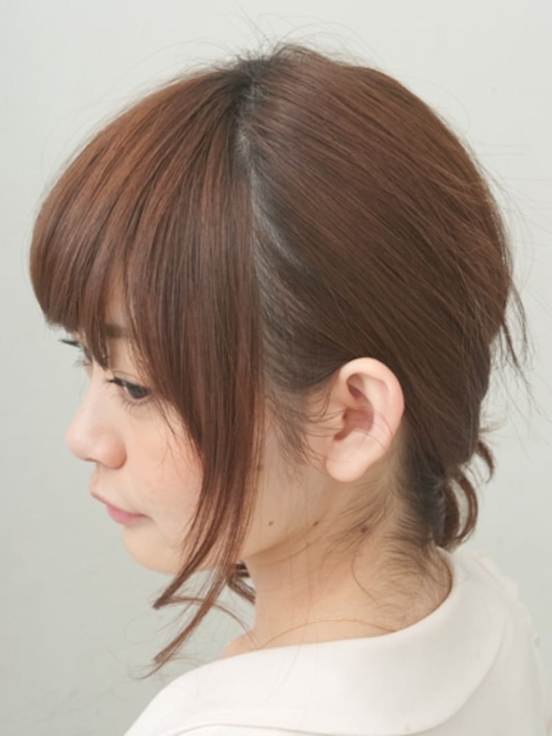 顔周りの髪は残しすぎないのがポイント