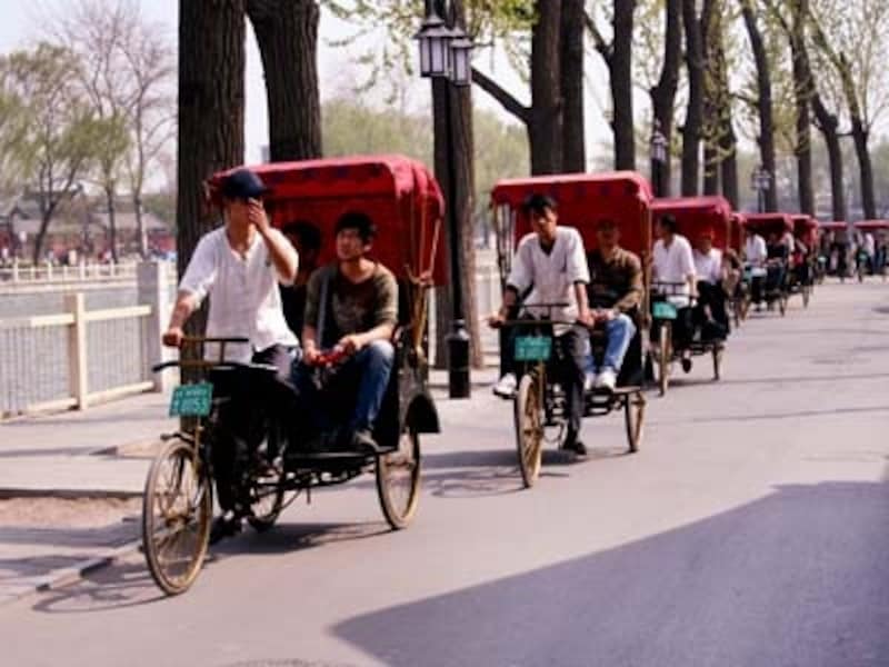 北京・后海「三輪車・人力車」