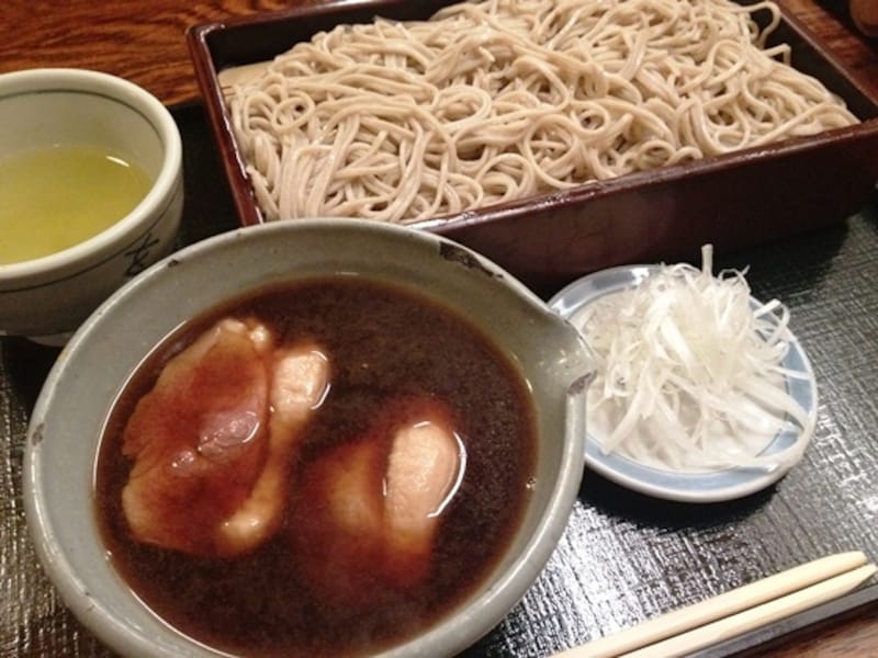 そば店定番メニュー、同店の鴨せいろ