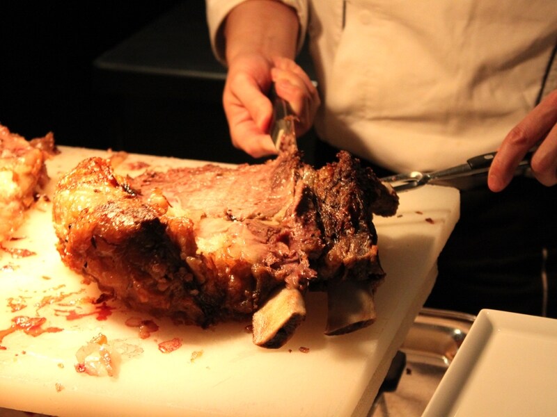 ローストビーフのカッティングサービス