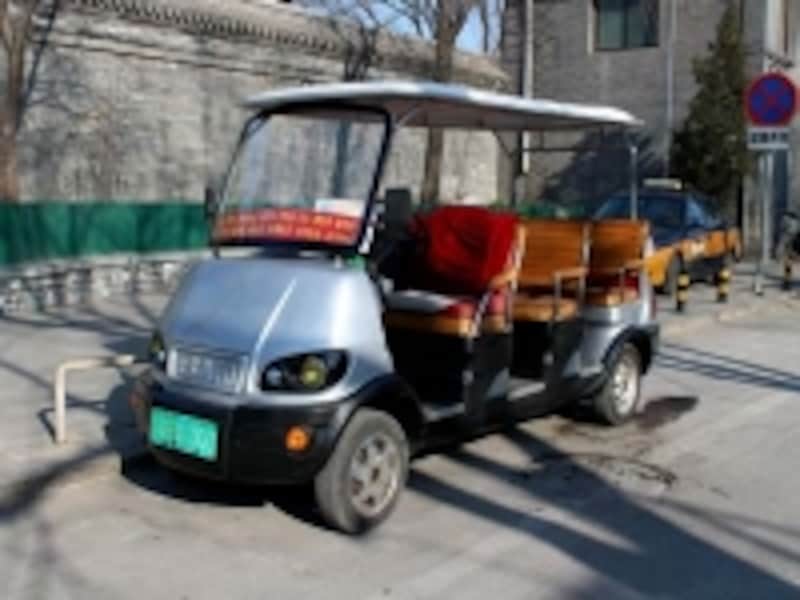 北京・后海「電動カート」