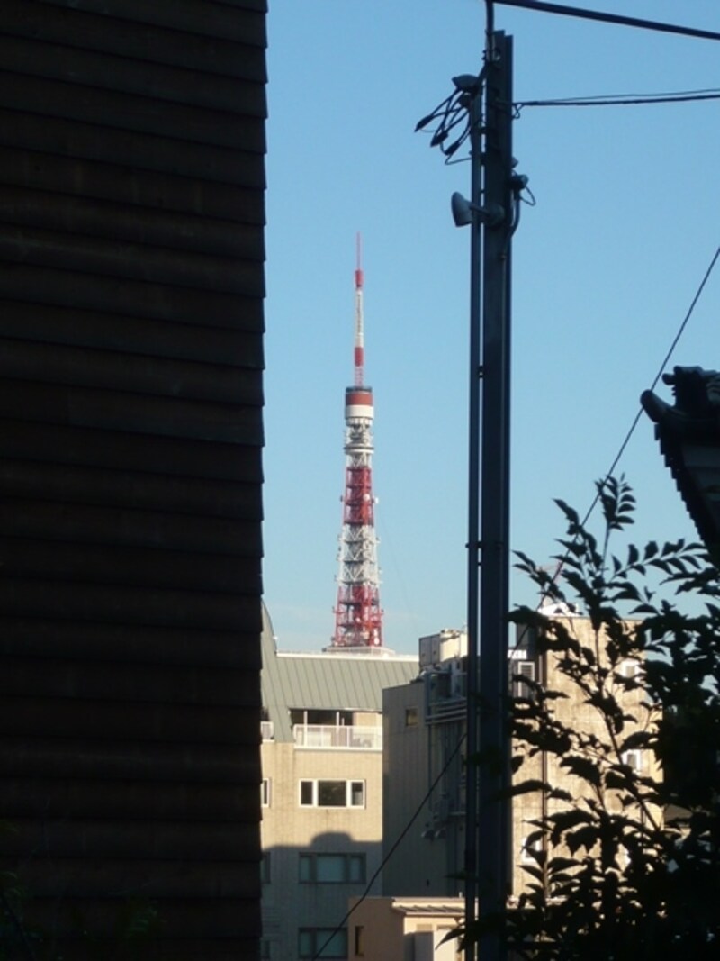 コタツ席から見える東京タワー